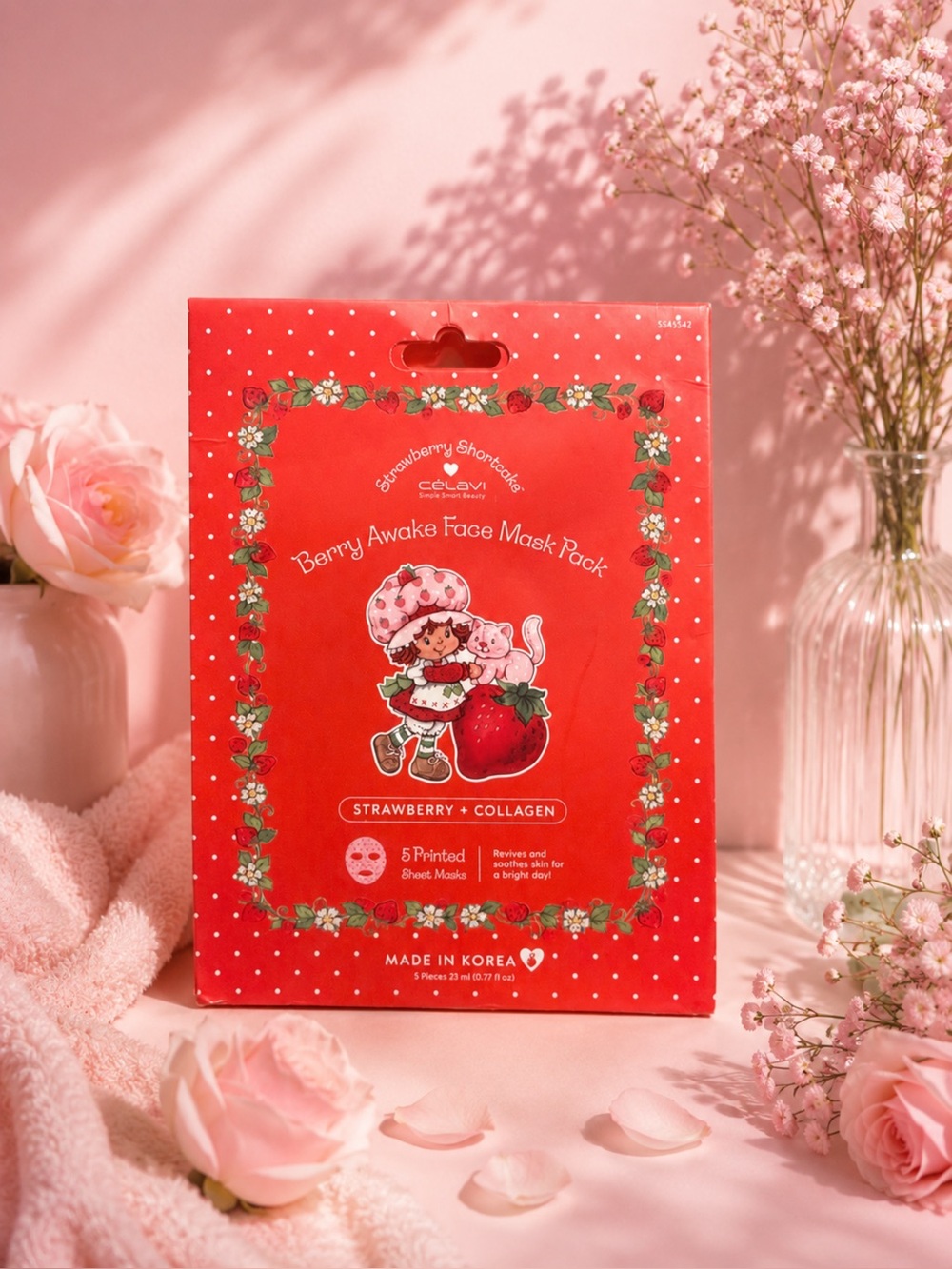 Red Strawberry + Collagen Berry Awake Face Mask Pack
